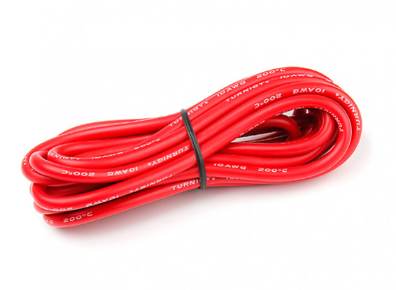 Turnigy High Quality 10AWG Silicone Wire 3m (Red)