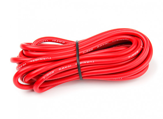 Turnigy High Quality 10AWG Silicone Wire 4m (Red)