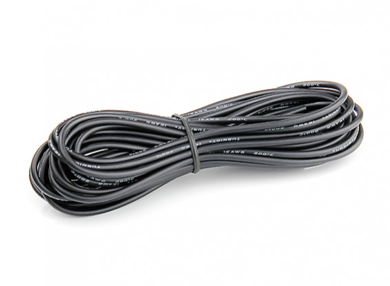 Turnigy High Quality 16AWG Silicone Wire 7m (Black)