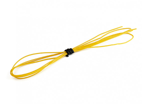 Turnigy High Quality 30AWG Silicone Wire 1m (Yellow)
