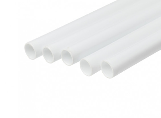 ABS Round Tube 10.0mm OD x 500mm White (Qty 5)