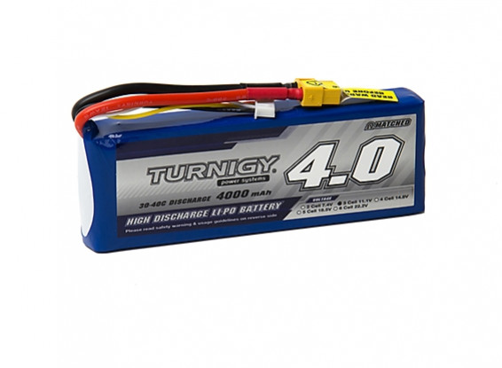 Turnigy 4000mAh 3S 30C Lipo Pack w/XT-60