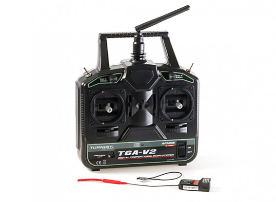Turnigy T6A-V2 AFHDS 2.4Ghz 6Ch Transmitter w/Receiver V2 (Mode 1) - with receiver
