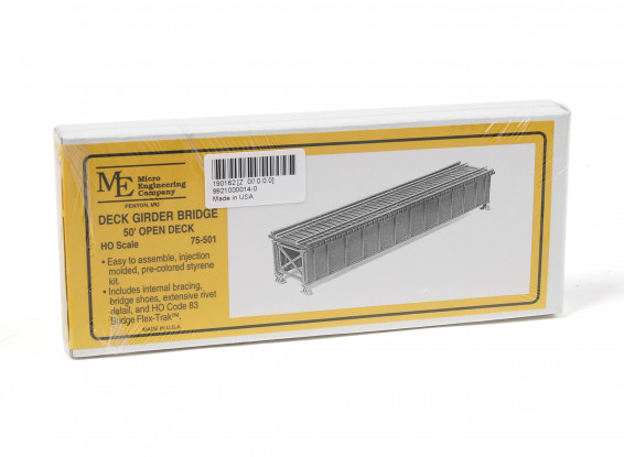Micro Engineering HO Scale 50ft Open Deck Girder Bridge Kit (70-501)