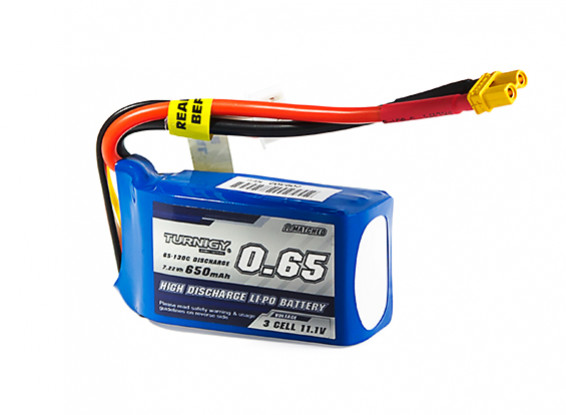 Turnigy 650mAh 3S 65C Lipo Pack w/XT30