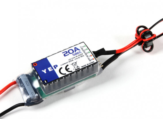 Hobbyking YEP 20A HV（2〜12S）SBEC選択可能な電圧出力/ワット