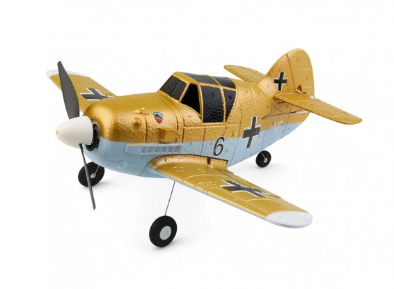 XK A250 (RTF) QF Me Bf-109E 3ch RC Cartoon Plane w/2.4GHz Tx & 6-Axis Gyro 350mm