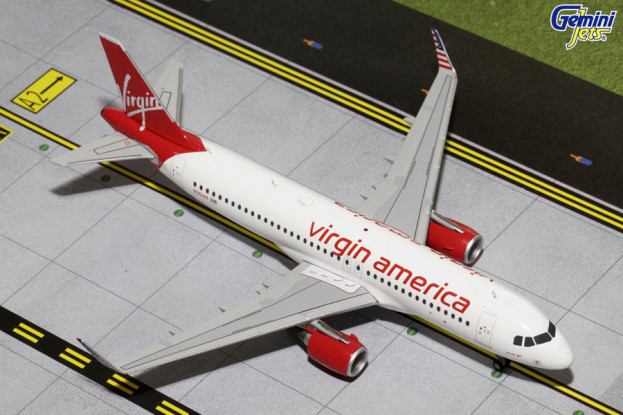 Gemini Jets Virgin America Airbus A320-200(S) N361VA 1:200 Diecast Model G2VRD482