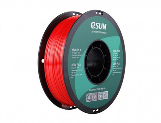 eSUN Silk PLA 3D Print Filament 1.75mm 1kg (Red) 1