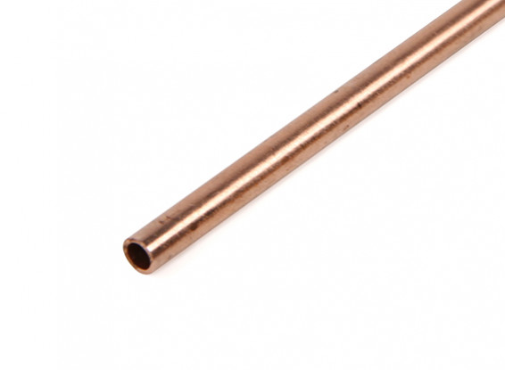 K&S Precision Metals Copper Round Stock Tube 3mm OD x  0.36mm x 1000mm (Qty 1)