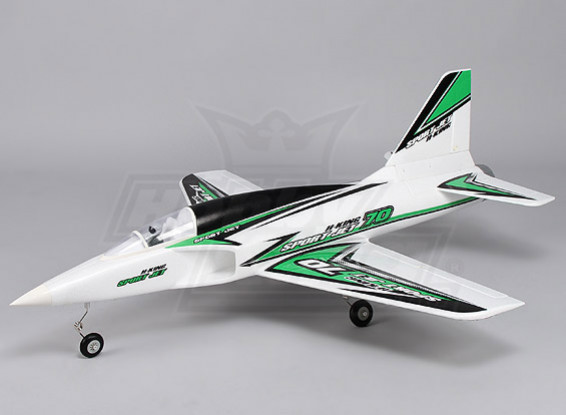 Hobbykingスポーツジェット70 920ミリメートルEDFワット/モード2 TX-RX（RTF）