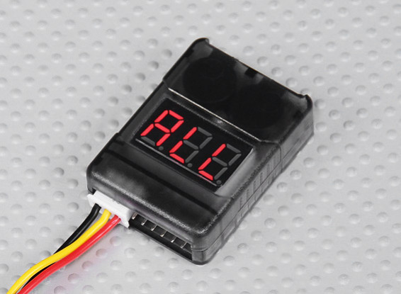 低電圧アラーム付きHobbyKing™電池チェッカー（2S-8S）