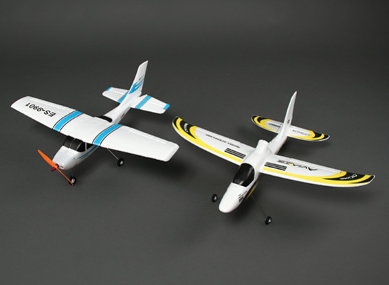 HobbyKing®™マイクロクラシックライト飛行機およびCycloneグライダーコンボ（PNF）