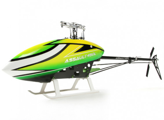 アサルト450Lフライバーレス3Dヘリコプターキット