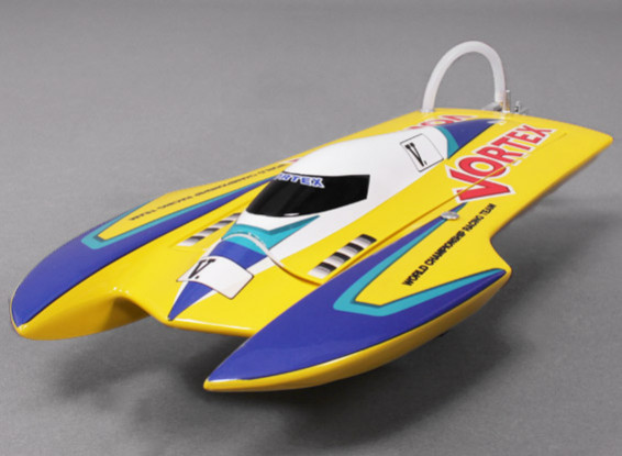 渦ハイドロレーシングボート（475ミリメートル）プラグ・アンド・ドライブ - イエロー