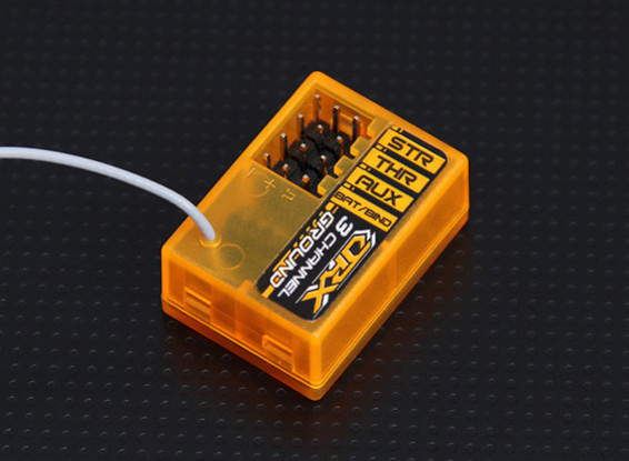 OrangeRx GR300 DSM2互換性3CH 2.4GHzのグラウンドレシーバー
