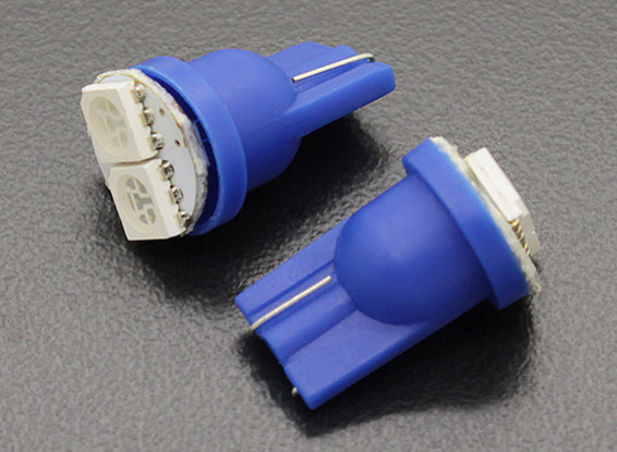 LEDコーンライト12V 0.4W（2 LED） - ブルー（2個）