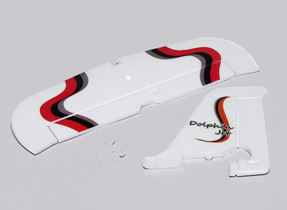 ドルフィンジェットEPO 1010ミリメートル - 交換垂直＆水平尾翼