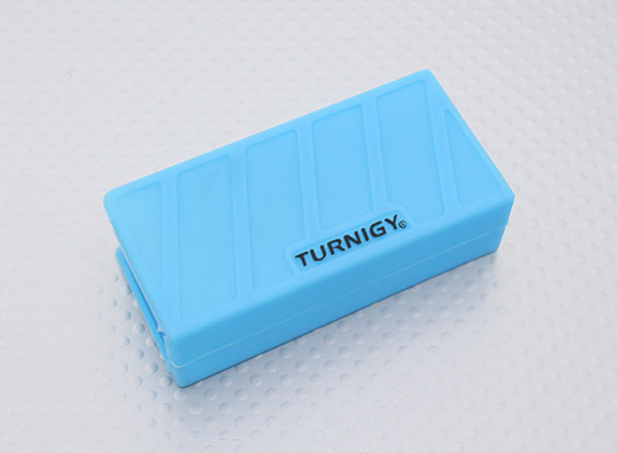 Turnigyソフトシリコンリポバッテリープロテクター（1000-1300mAh 3Sブルー）74x36x21mm