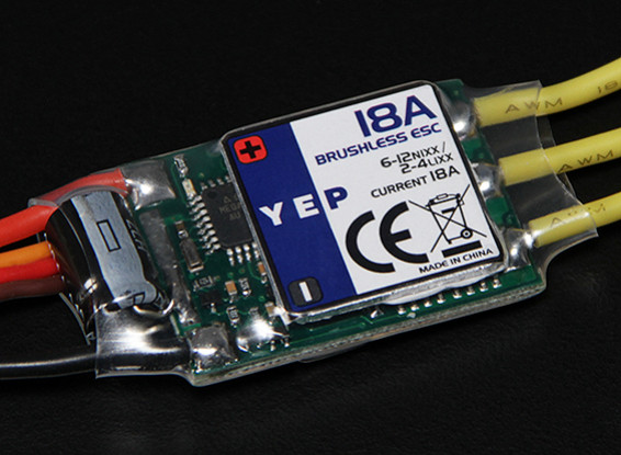 HobbyKing YEP 18A（2〜4S）SBECブラシレススピードコントローラー