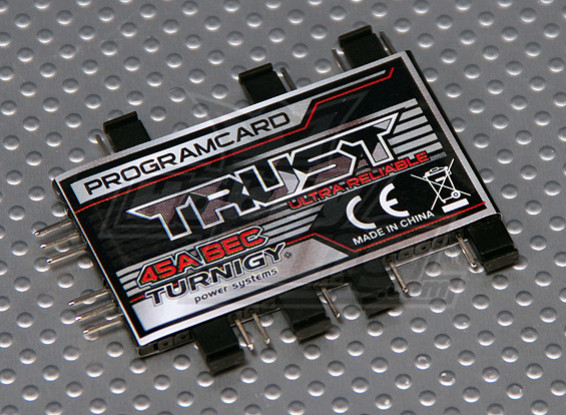 Turnigyトラスト45A LBECプログラミングカード