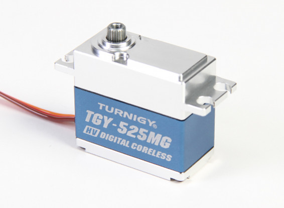 Turnigy™TGY-DS525MGコアレスHV / DSテールサーボ/アルミケース（760us）7.5キロ/ 0.04sec / 68グラムのw