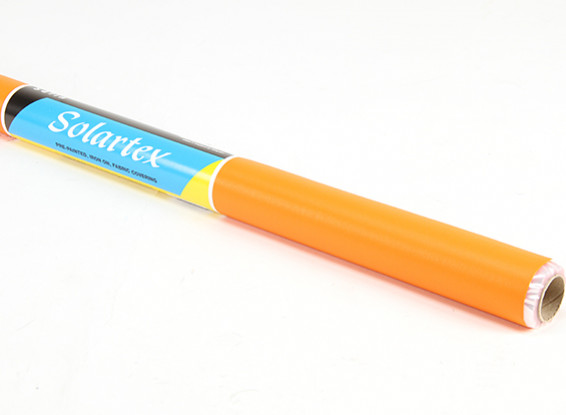 サテンSolartex塗装済みアイアン・オンファブリックカバーリング（オレンジ）（5mtr）