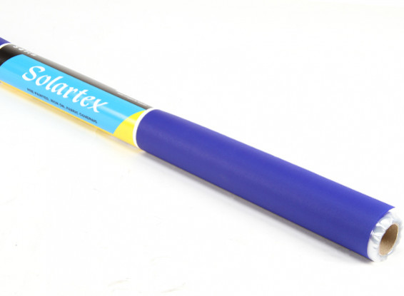 サテンSolartex塗装済みアイアン・オンファブリックカバーリング（ブルー）（5mtr）