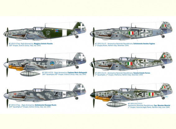 イタレリ1/48メッサーシュミットBF 109イタリアのエースプラスチック