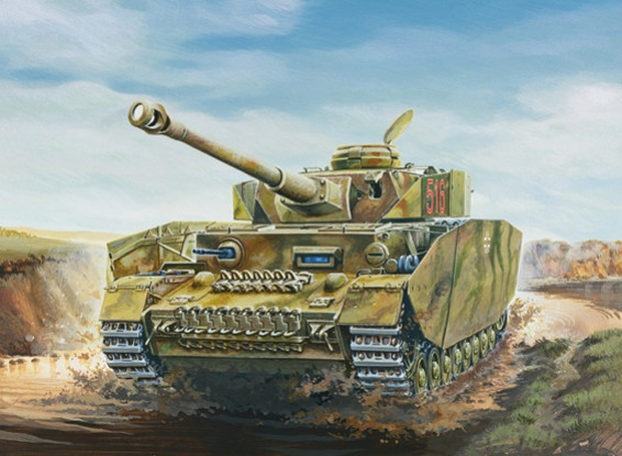 イタレリ1/35スケールSd.Kfz。 2分の161 PzKpfw。 IV Ausf。 Hプラモデルキット