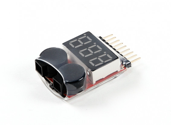 HobbyKing™リポ電圧チェッカー（2S〜8S）