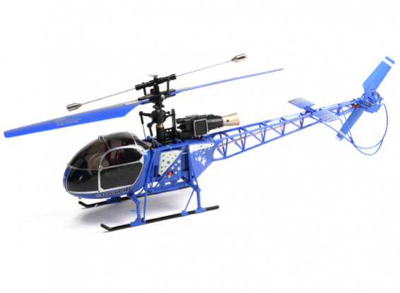 WLToys V915 2.4G 4CHヘリコプター（飛ぶために準備完了） - ブルー