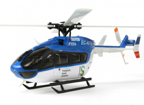 K124 B＆Fスケール6CH 3Dユーロコプターヘリコプター（双葉FHSS互換）