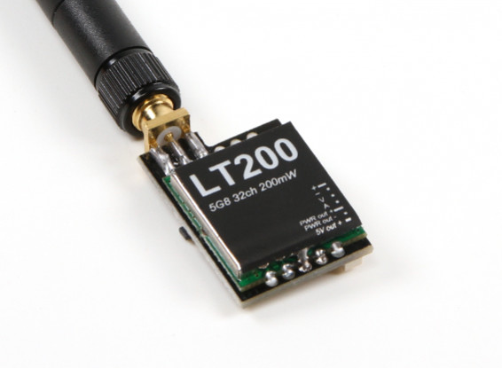 LT200 5.8GHz帯200mWの32チャンネルFPV A / Vトランスミッター
