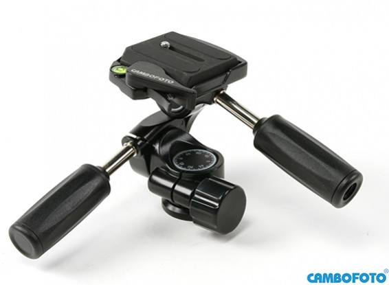 カメラトライポッド用Cambofoto HD36 3ウェイパンヘッドシステム