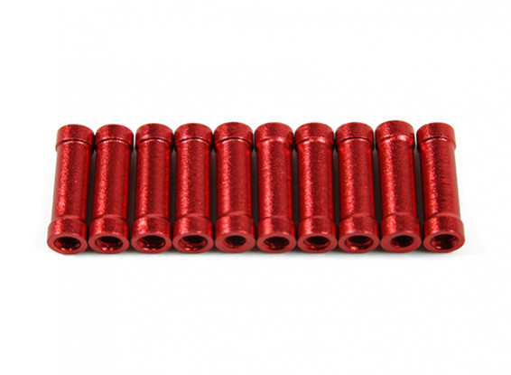 218プロCNCアルミスペーサー（赤）をジャンパー（10個入り）