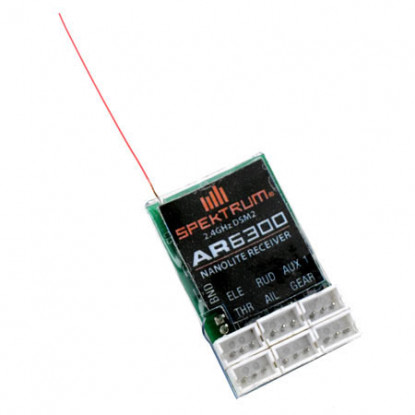 AR6300 DSM2 Nan​​olite 6チャンネル受信機、エアコン