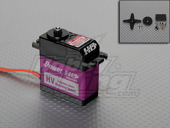 DS8325HVパワーHDチタニウムギア高電圧サーボ31キロ/ 79グラム/ .118sec