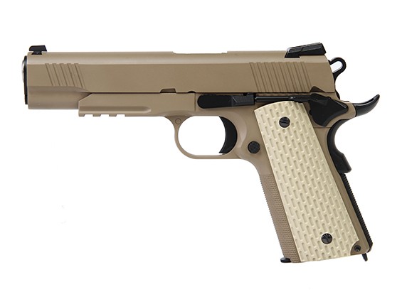 WE 1911キンバースタイルGBBピストル（砂漠タン）