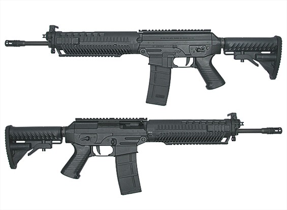 キングアームズSIG556 HOLOフルメタルブローバックAEG（ブラック）