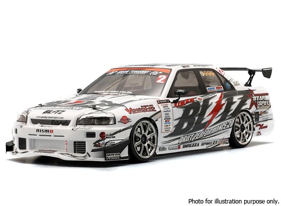 日本製 ヨコモ1/10ブリッツダンロップER34クリアボディセット ホビーラジコン