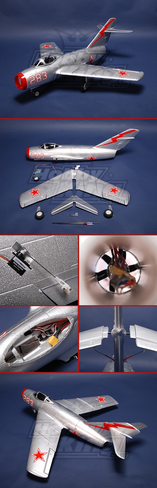 ダクテッドファンラジコン飛行機OKミグー15