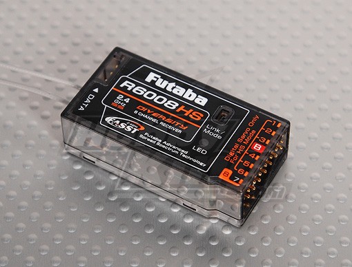 双葉R6008HS 8チャネルの2.4GHz FASSTレシーバー
