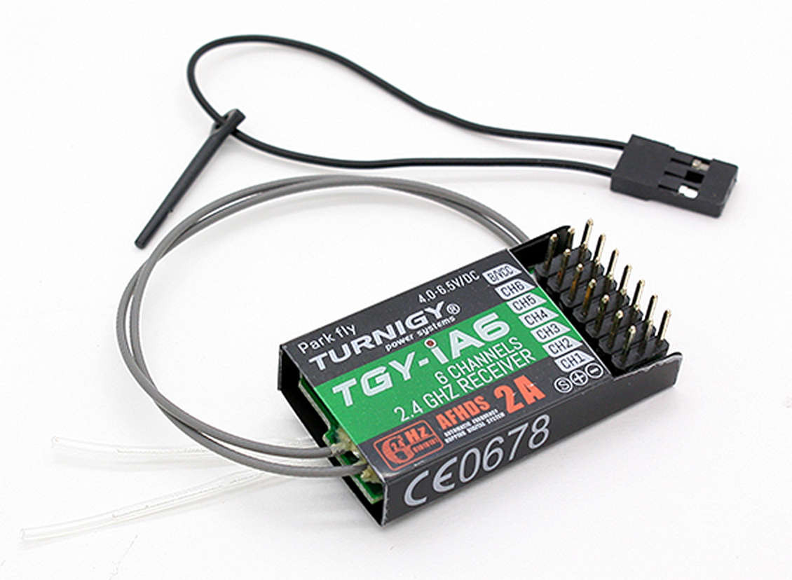 Turnigy IA6レシーバを6ch 2.4G AFHDS 2Aレシーバー