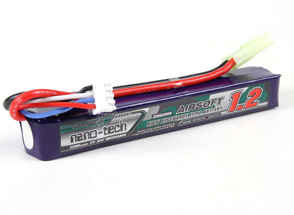 Turnigyナノテクノロジーの1200mAh 3S 25-50CリポAIRSOFTパック