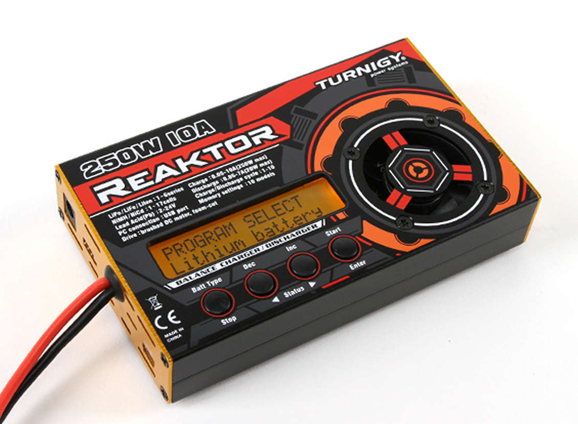 Turnigy Reaktorの250W 10A 1-6Sバランス充電器