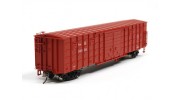 P64K Box Car (Ho Scale - 4 Pack) Brown Set 2 Front