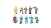 .1/87th (HO scale) Assorted Standing Workmen Figures (10pcs)