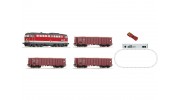 Roco HO Digital Starter Train Set with Class 2043 Diesel Locomotive (OBB), 3 Freight Wagons and Z21  Digital System