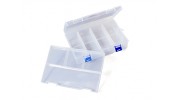 Large 12 Compartment Parts Box with Latching Lid and Lift Out Tool Shelf (open)